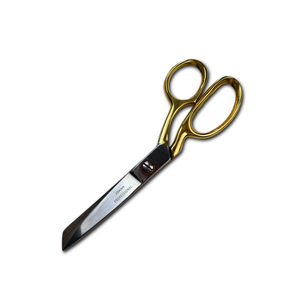 8" Stainless Steel Gold Handle Fabric Shears w/ Sheath