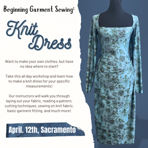 Beginner Garment Sewing: Knit Dress | Sacramento | April 12th - Meissner Sewing and Vacuum