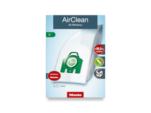 Miele AirClean 3D Efficiency U dustbags (Type U) - Meissner Sewing and Vacuum