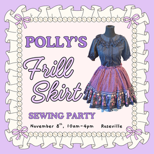 Frilled Skirt Sewing Tea Party with Polly | Roseville