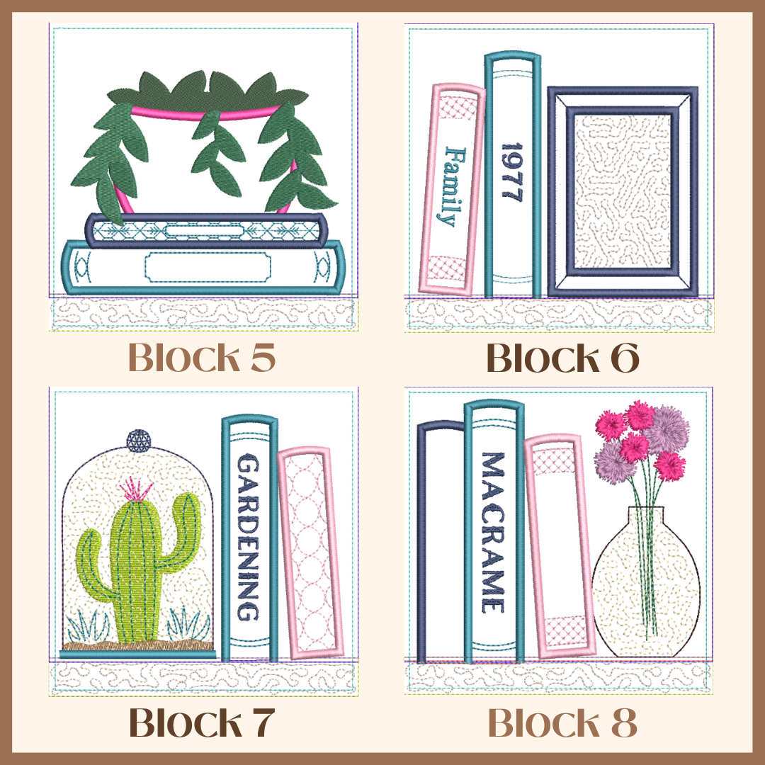 Block of the Month 2026: Bookshelf ITH Quilt | Sacramento