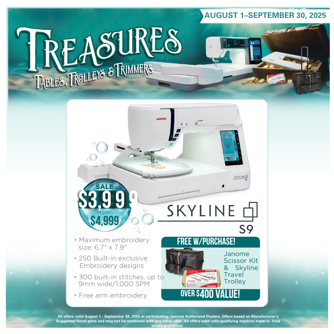 Janome Skyline S9 Швейная, стегальная и вышивальная машина