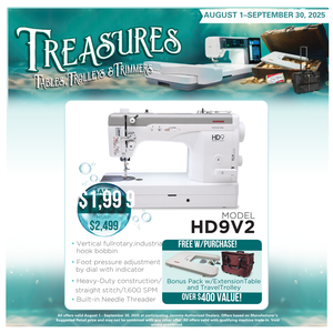 Janome HD9 Professional Sewing & Quilting Machine