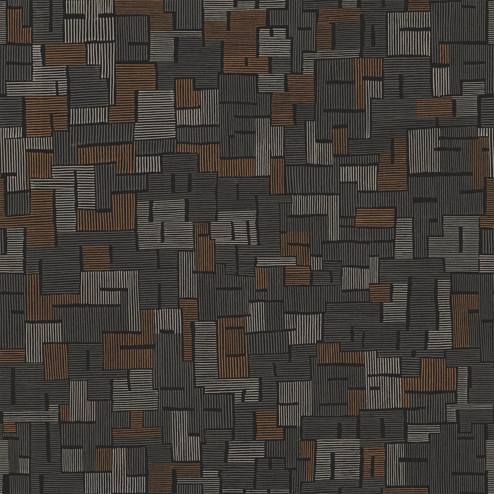 Modern Elements Fractures Black Multi