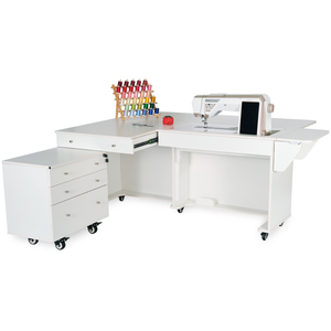 Kangaroo & Joey XL Hydraulic White Sewing Cabinet