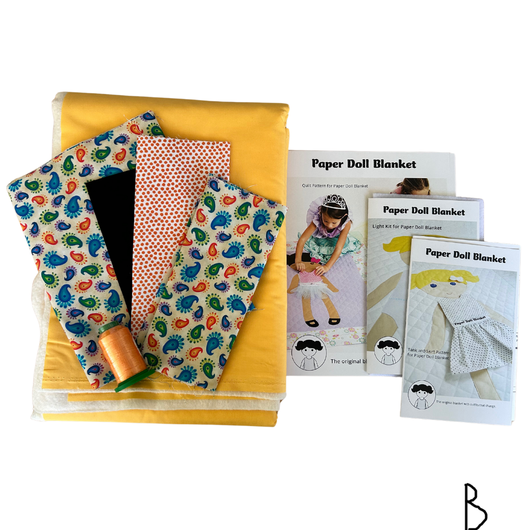 Paper Doll Blanket Fabric & Pattern Kit