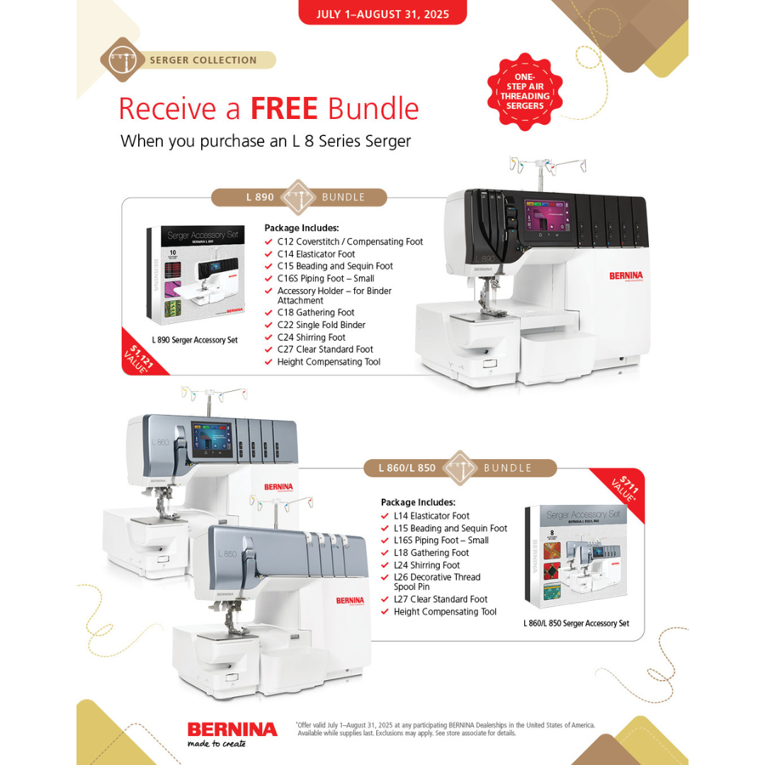 Оверлок и плоскошовный оверлок BERNINA L890 