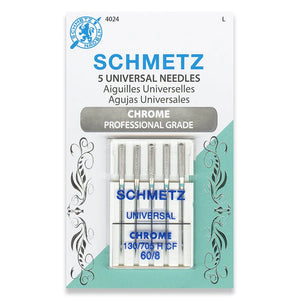 Schmetz Size 60/8 Universal Chrome Needles (5 pc)