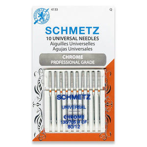 Schmetz Size 80/12 Universal Chrome Machine Needles (10pc)