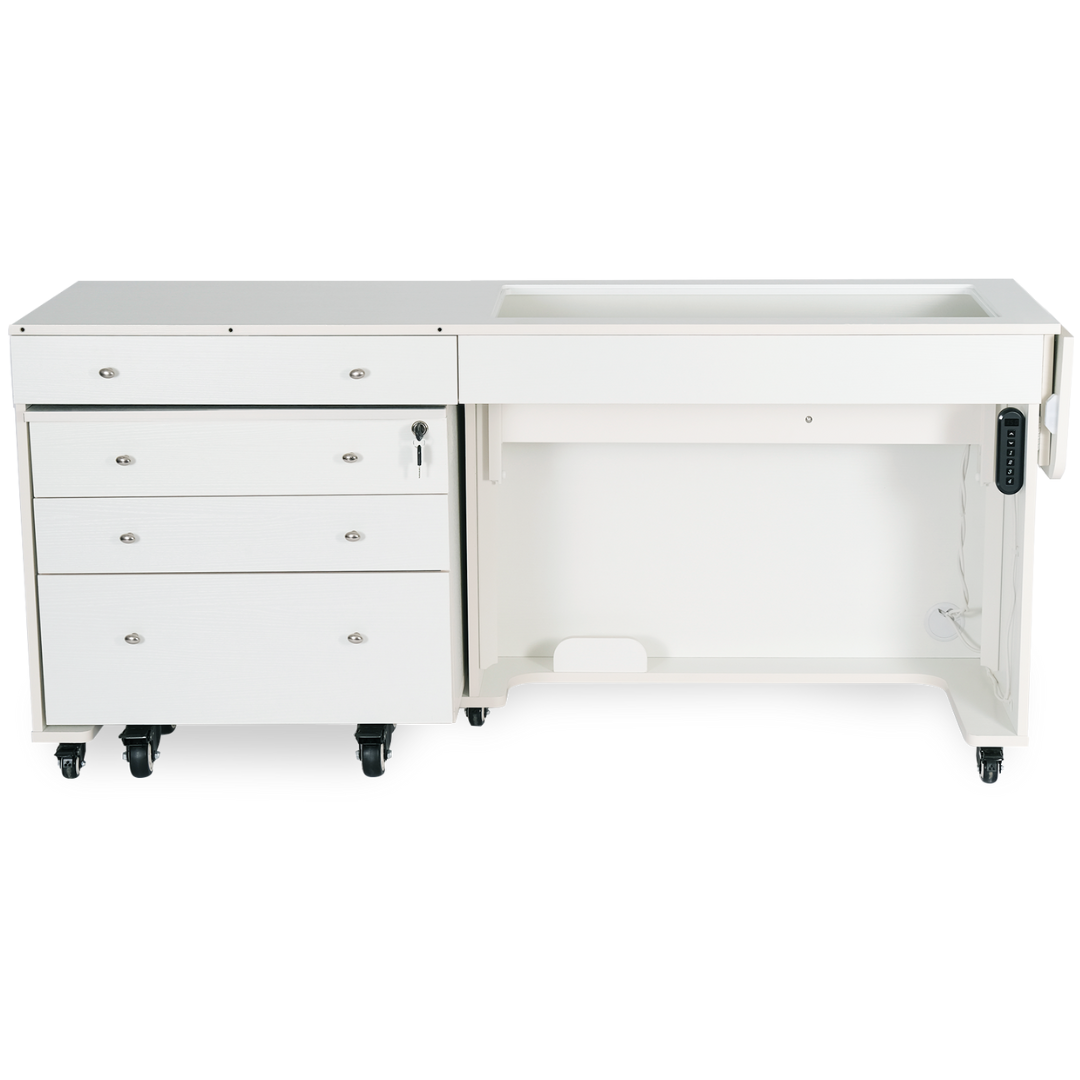 Kangaroo & Joey XL Electric White Sewing Cabinet