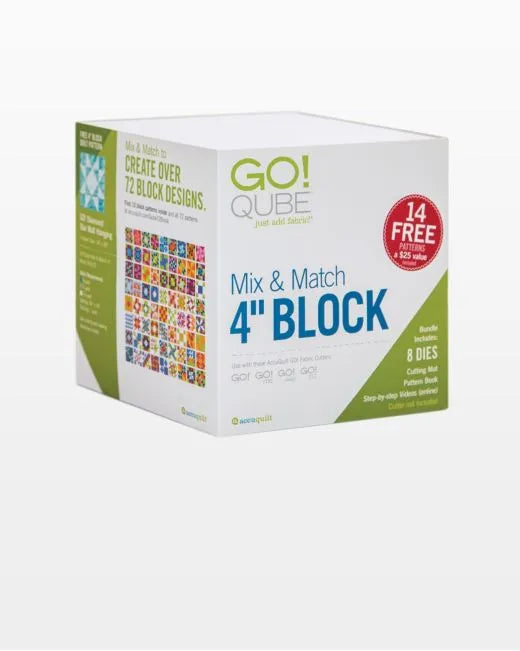 Accuquilt GO! Qube Mix & Match 4" Block