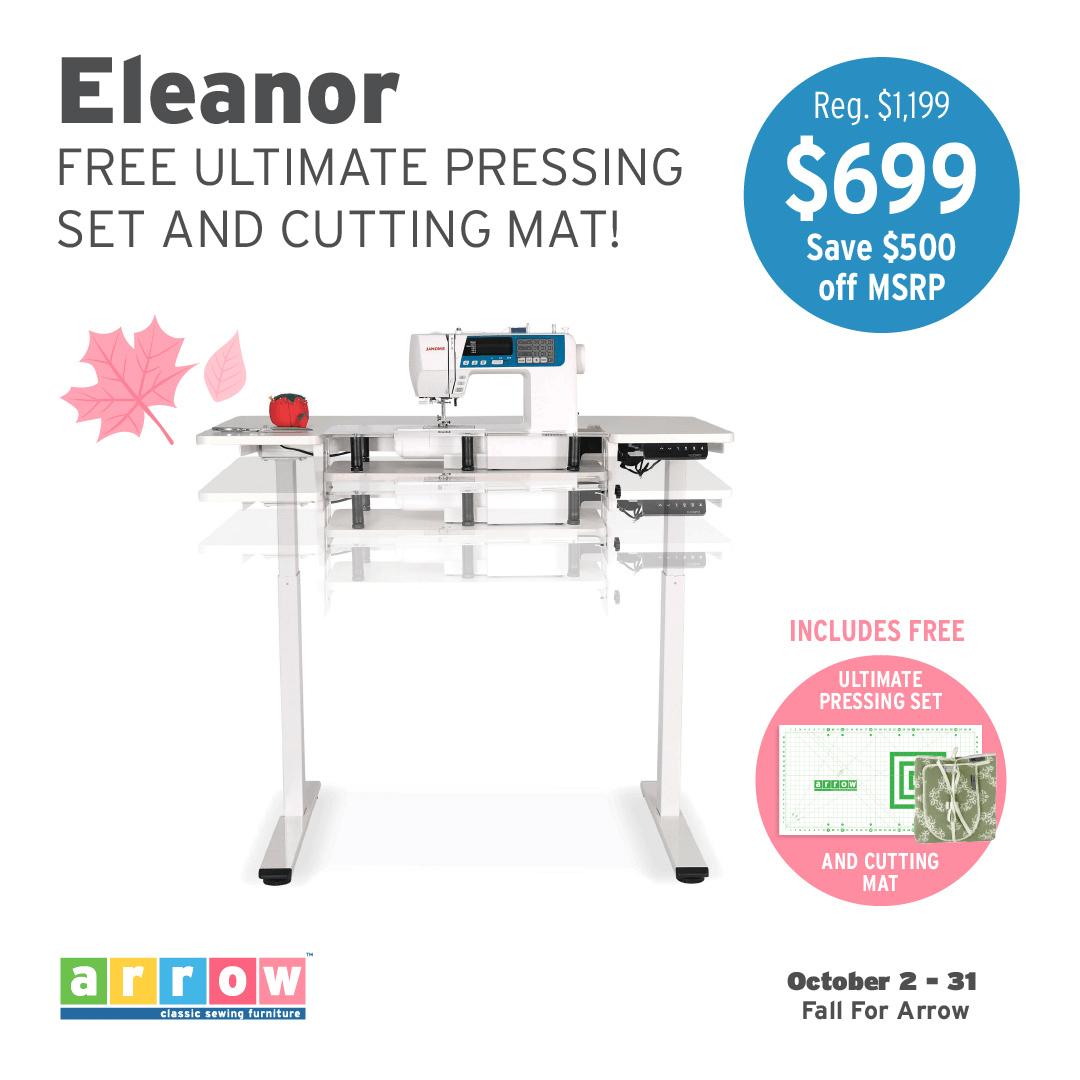 Eleanor Serger & Sewing Table - Meissner Sewing and Vacuum