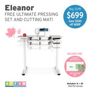 Eleanor Serger & Sewing Table - Meissner Sewing and Vacuum