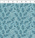 Buds in Teal - Whimsy Quilting Fabric