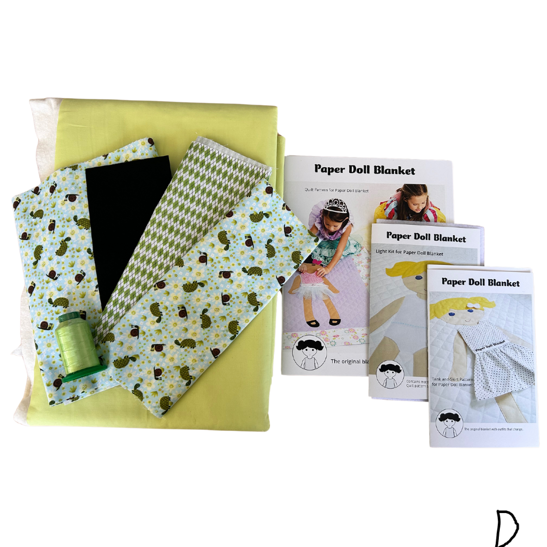 Paper Doll Blanket Fabric & Pattern Kit