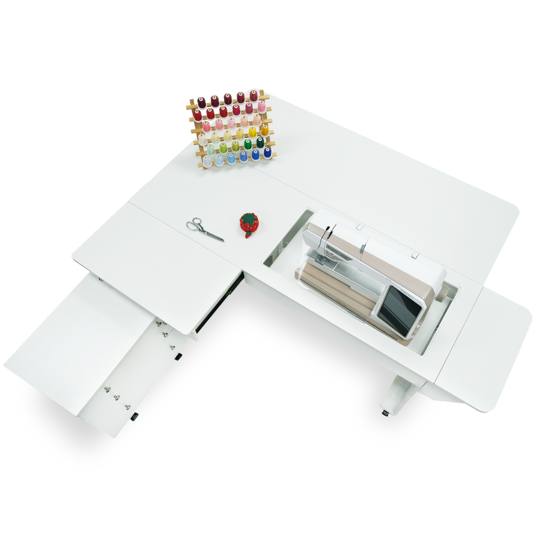 Kangaroo & Joey XL Hydraulic White Sewing Cabinet