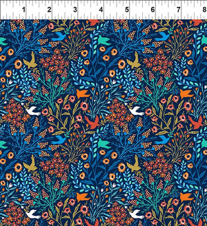 Doves in Blue - Whimsy Quilting Fabric - Meissner Sewing and Vacuum