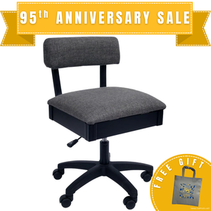 Arrow Lady Gray Hydraulic Sewing Chair (H8123)