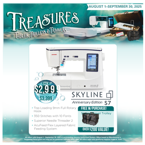 Janome Skyline S7 Anniversary Edition Sewing & Quilting Machine