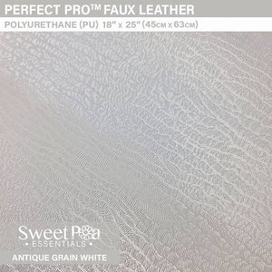 Perfect Pro™ Faux Leather - Antique Grain White 0.8mm