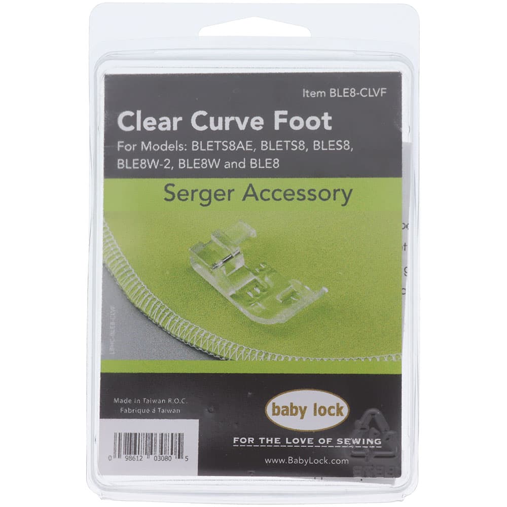 Baby Lock Clear Curve Foot #BLE8-CLVF