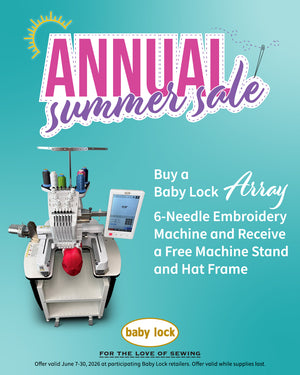 Baby Lock Array 6 Needle Embroidery Only Machine