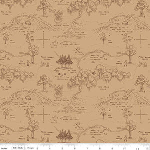 Winnie The Pooh Map Brown