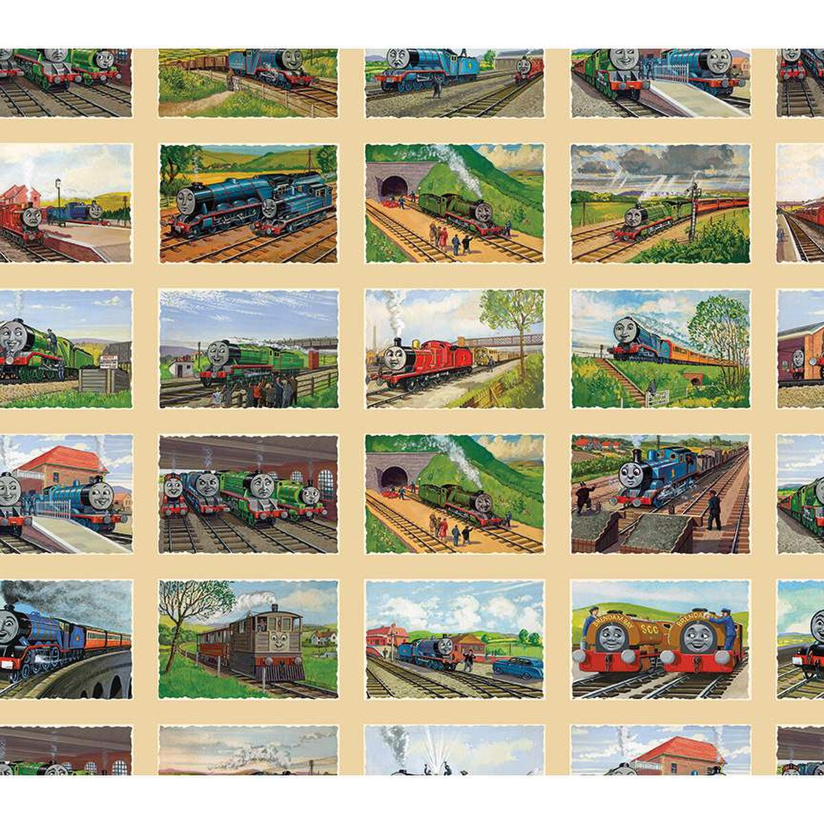 Art Grid Flax - Thomas & Friends™ 80th Anniversary