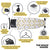 Space Maker Premium Ironing Board Chintamani Yellow
