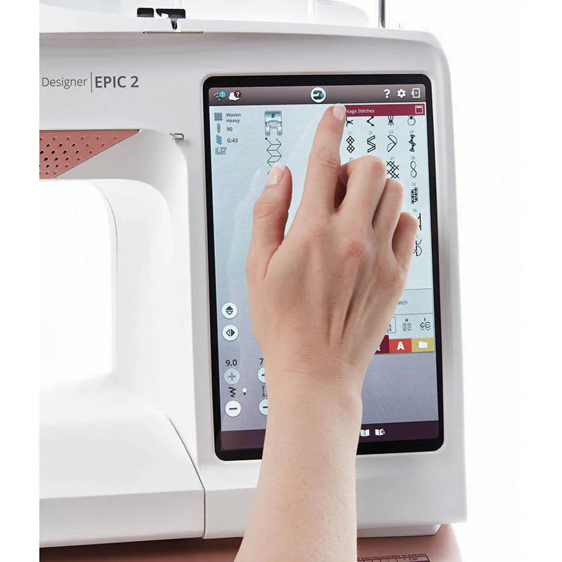 USED Husqvarna Viking Designer Epic 2 Sewing and Embroidery Machine