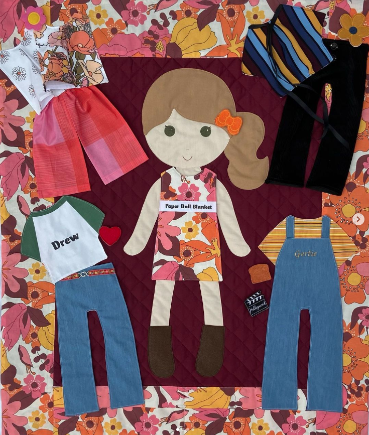 Paper Doll Blanket Fabric & Pattern Kit