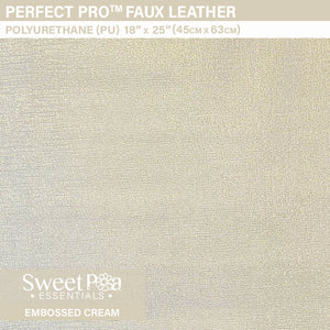 Perfect Pro™ Faux Leather - Embossed Cream 0.8mm