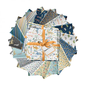 Benartex Baby Dino Comfort Flannel Fat Quarter Bundle (16pcs)