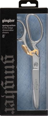 Gingher 8" Spring Action Knife Edge Dressmaker Shears