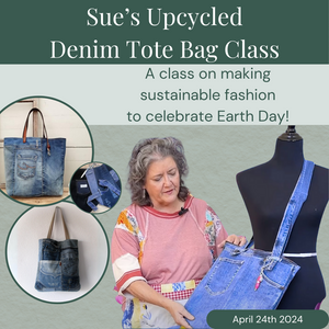 Sue's Upcycled Denim Tote! April 24th, 10am-5pm | Sacramento