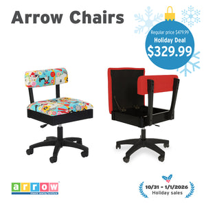Arrow Hydraulic Sewing Chair Baroness Black (H8170)