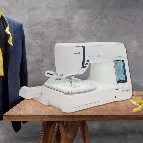 Used Janome Skyline S9 Sewing, Quilting & Embroidery Machine - Recertified - Meissner Sewing and Vacuum