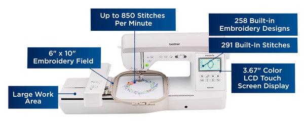 Brother Innov-ís NQ3550W Combination Sewing & Embroidery - Meissner Sewing and Vacuum