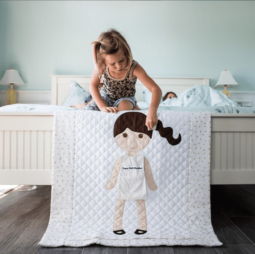 Paper Doll Blanket Fabric Pattern Kit Meissner Sewing
