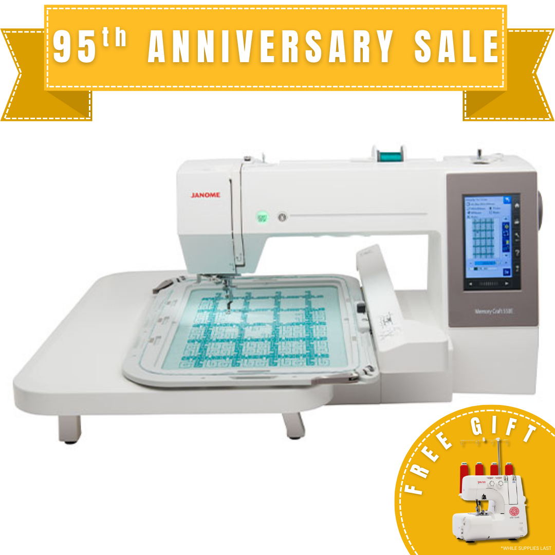 Máquina de bordar Janome Memory Craft 550E