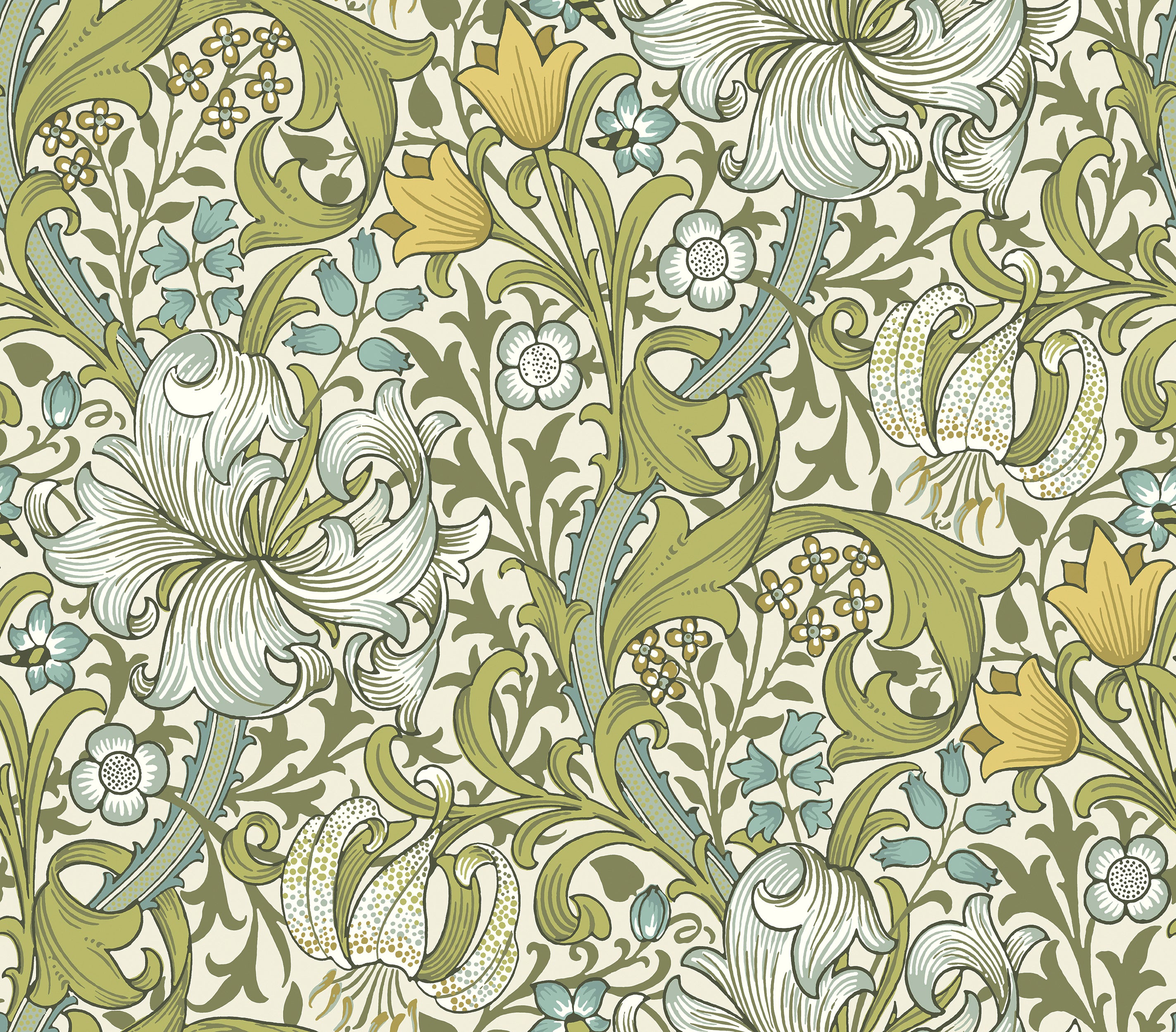 Golden Lily in Sunshine - The Original Morris & Co. - Meissner Sewing and Vacuum