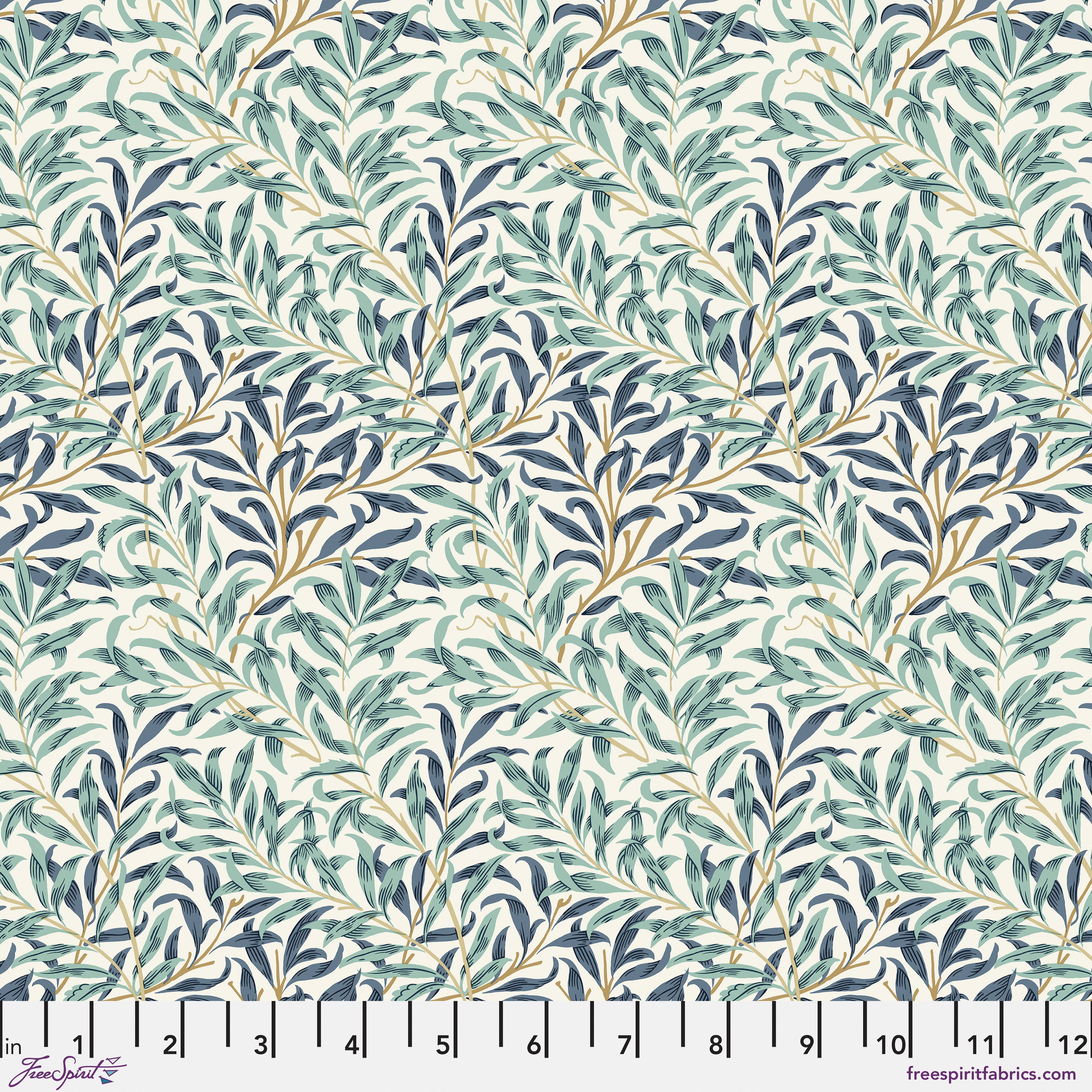 Willow Boughs in Mint - The Original Morris & Co. - Meissner Sewing and Vacuum