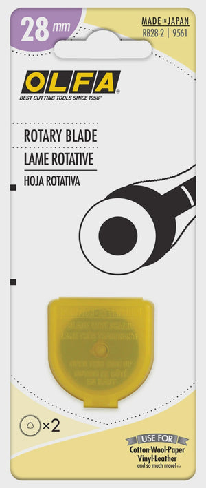 OLFA ROTARY CUT 28MM 2PK