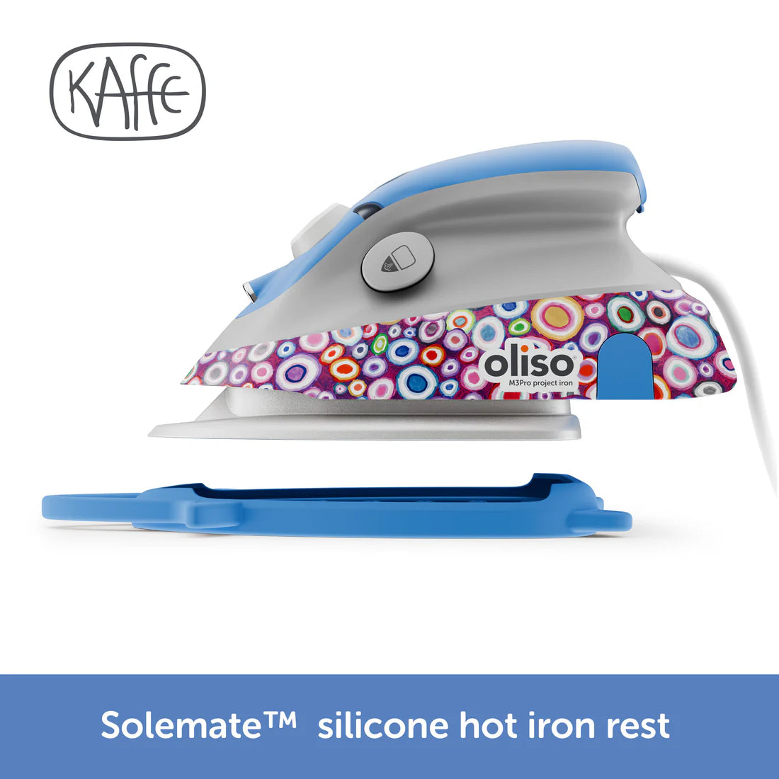 Oliso M3Pro Mini Iron with Trivet Kaffe Fassett