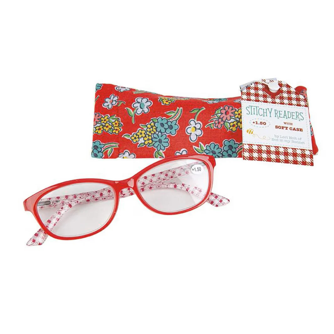 Stitchy Readers 1.50+ Glasses in Red