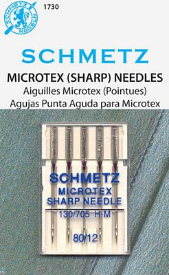 Schmetz Microtex 5pk sz12/80