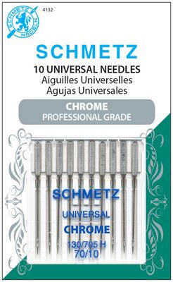 Schmetz Chrome Universal 70/10 Carded 10 Pack