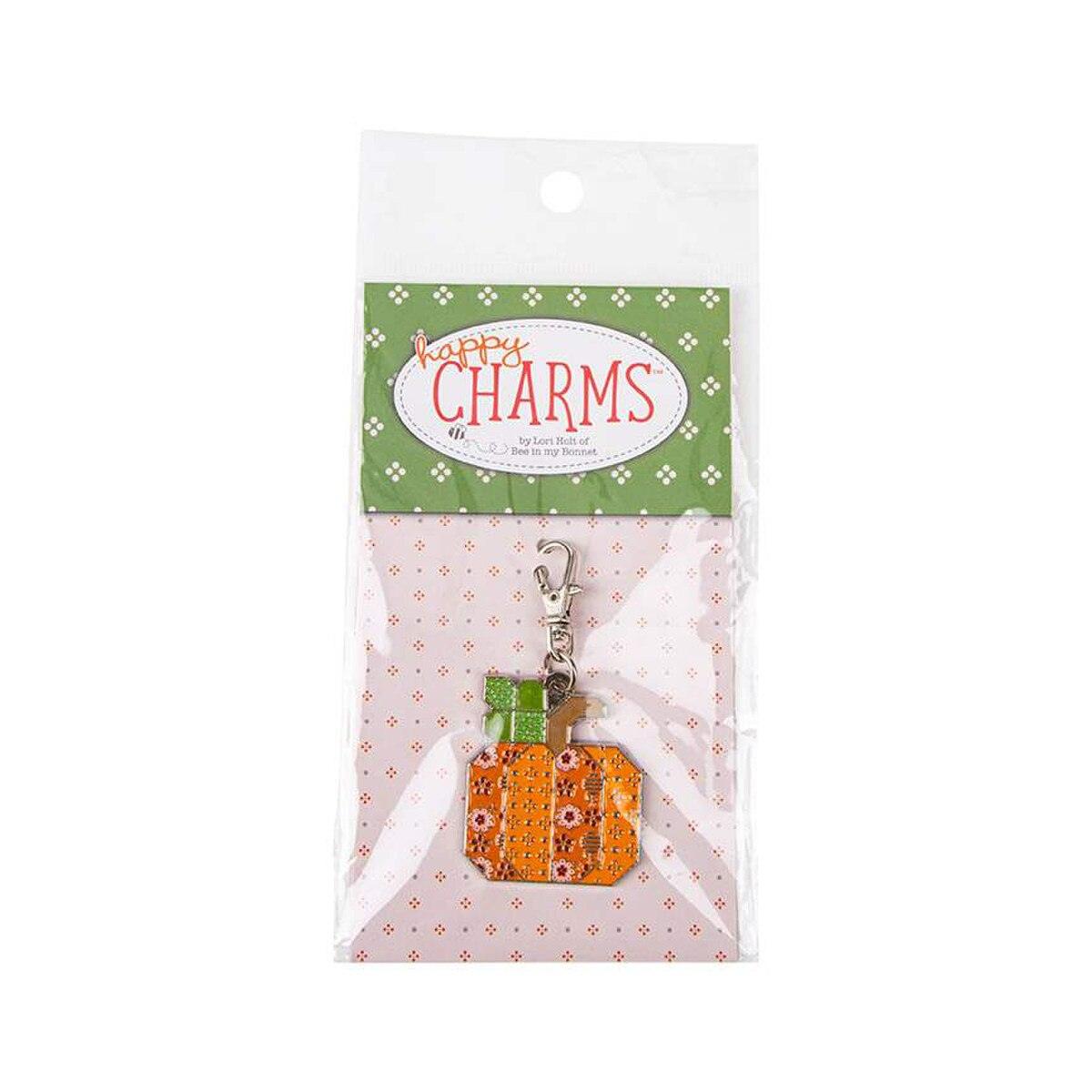 Lori Holt Bee Dots Enamel Happy Charm™ Pumpkin - Meissner Sewing and Vacuum