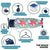 Space Maker Premium Ironing Board Tropical Blue