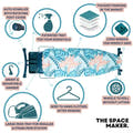 Space Maker Premium Ironing Board Tropical Teal